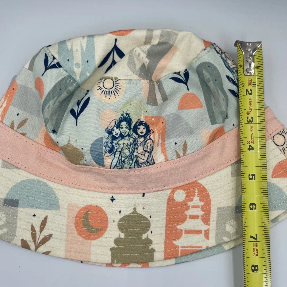 Disney Parks Princess Reversible Bucket Hat Aurora Tiana Snow White One Size NWT